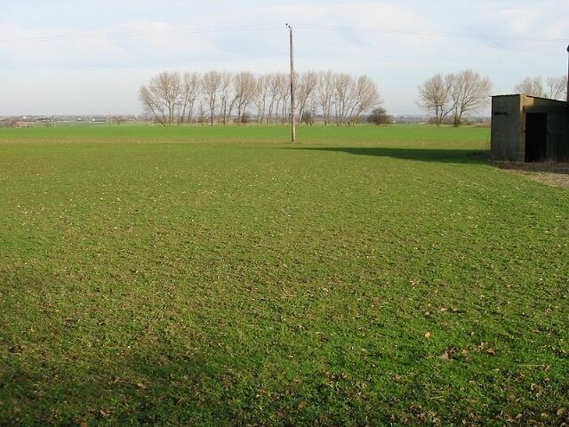 View across the fields at Knowlton
