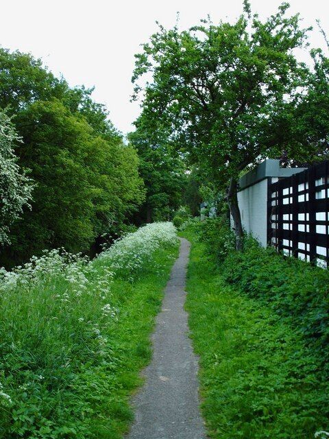 River Foss at New Earswick. Photo taken facing south towards York.