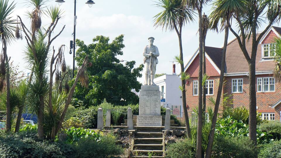 The War Memorial in Heston near St Leonards Church. Sculptor: Arthur George Walker