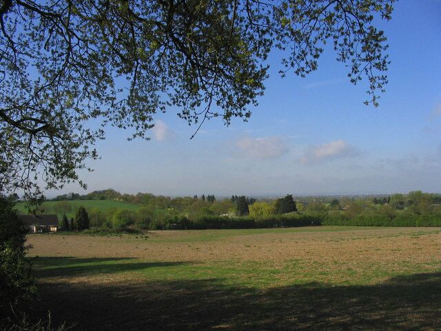 Little Warley. Looking south-west from Home Farm Lane towards Magpie Lane
