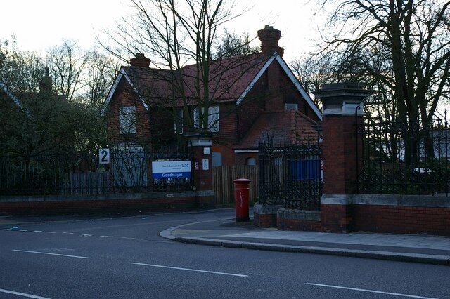 Goodmayes Hospital This is the unused gatehouse to Goodmayes Hospital in Barley Lane