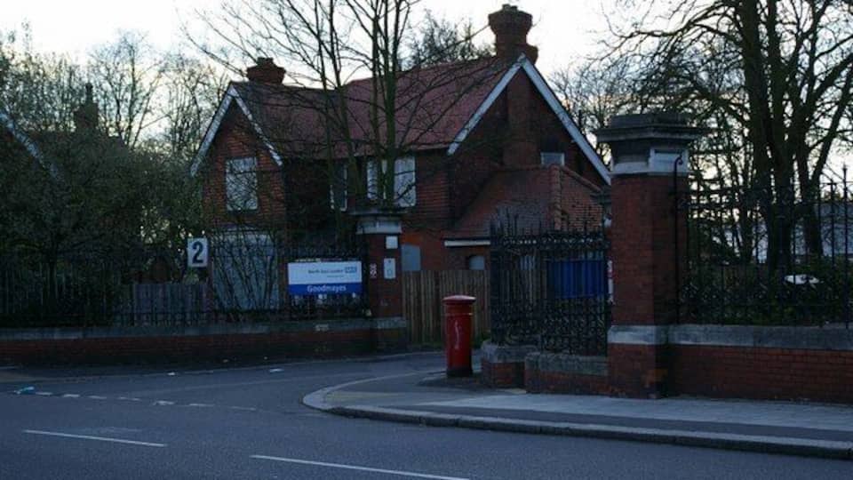 Goodmayes Hospital This is the unused gatehouse to Goodmayes Hospital in Barley Lane