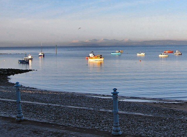 The Moorings The local boats sitting comfortably on their moorings at the close of another winter's day.