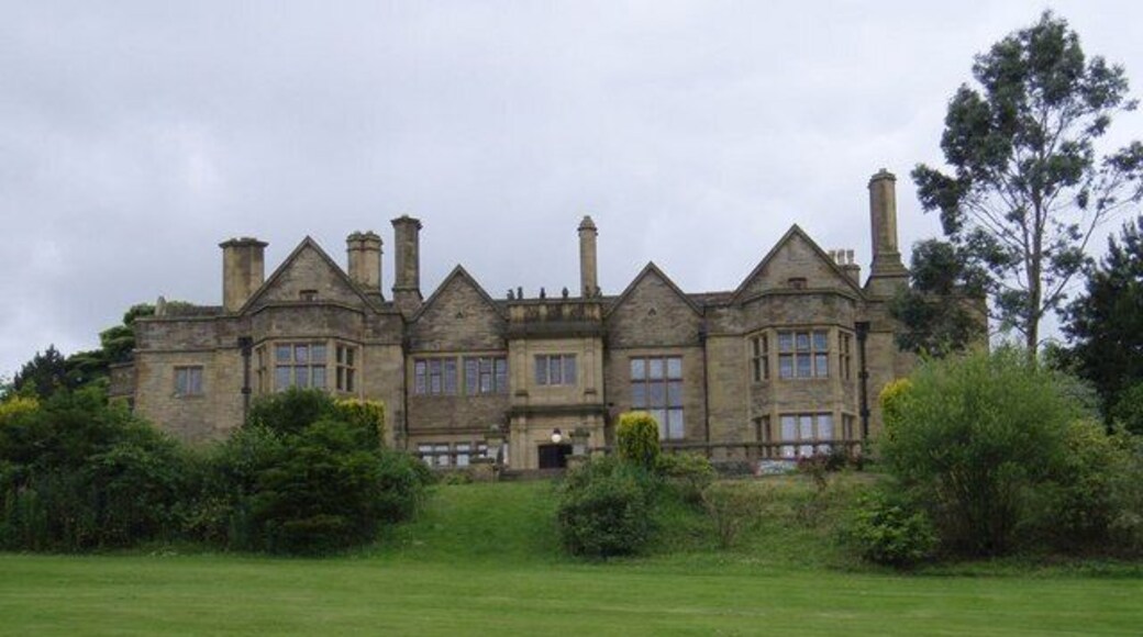 Haworth Art Gallery A view from my old cricket pitch which used to be hidden from the front of the Gallery by thick Rhododendrons.