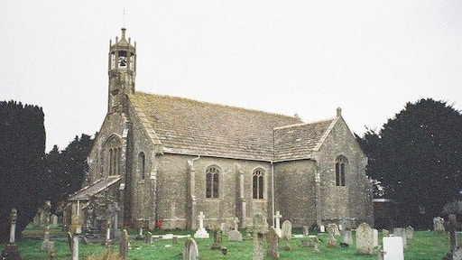 Parish church of St John the Evangelist, Holdenhurst, Dorset, seen from the south