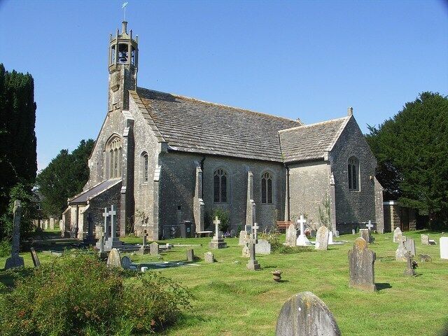 Parish church of St John the Evangelist, Holdenhurst, Dorset, seen from the south. Built in 1834 in place of a Saxon church that was demolished.
