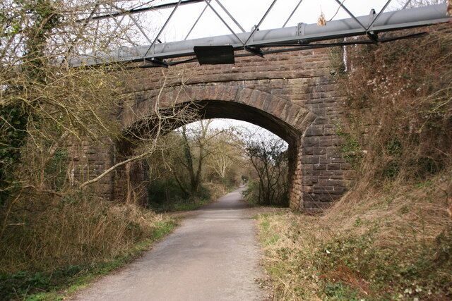 Strawberry Line The bridge carrying the pipe over the track still has what appears to be a smoke deflector.