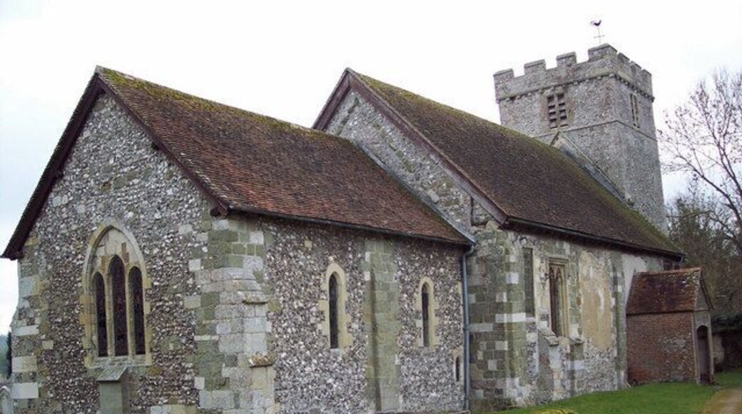 St Andrews Church, Great Durnford The church is built largely of uncoursed flint rubble. The tower is ashlar.