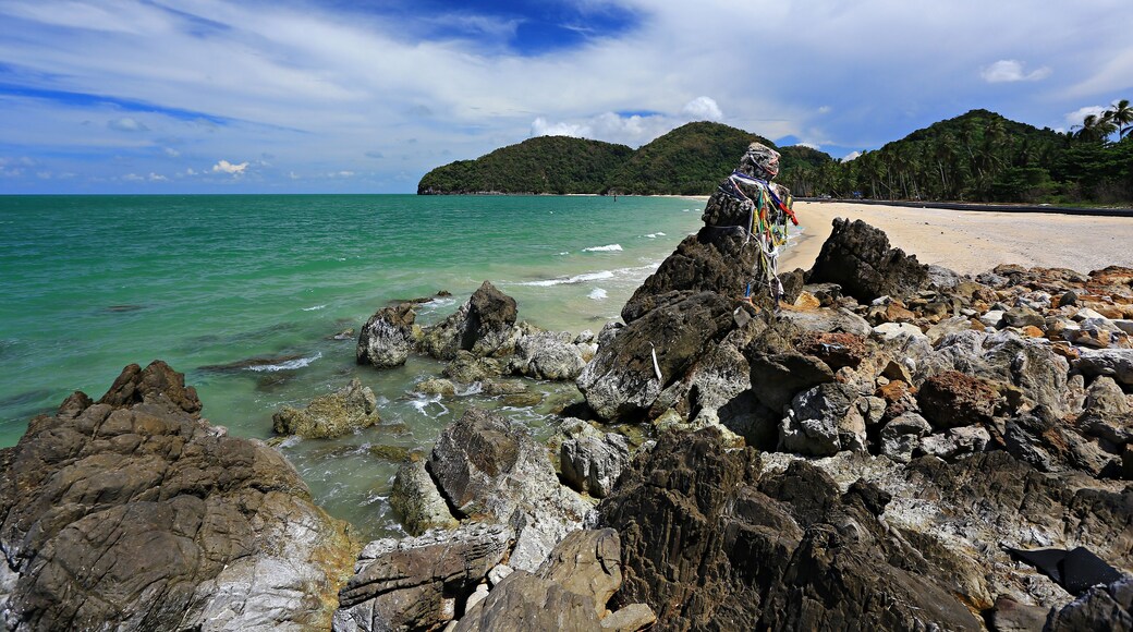 Scenery of Ao Thong Nian (Thong Nian Bay) in Khanom district Nakhon Si Thammarat province, Thailand