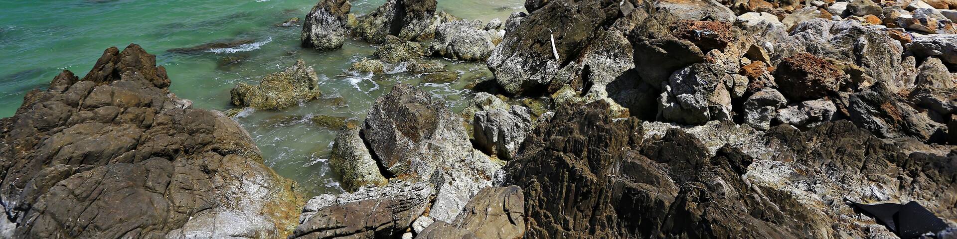 Scenery of Ao Thong Nian (Thong Nian Bay) in Khanom district Nakhon Si Thammarat province, Thailand