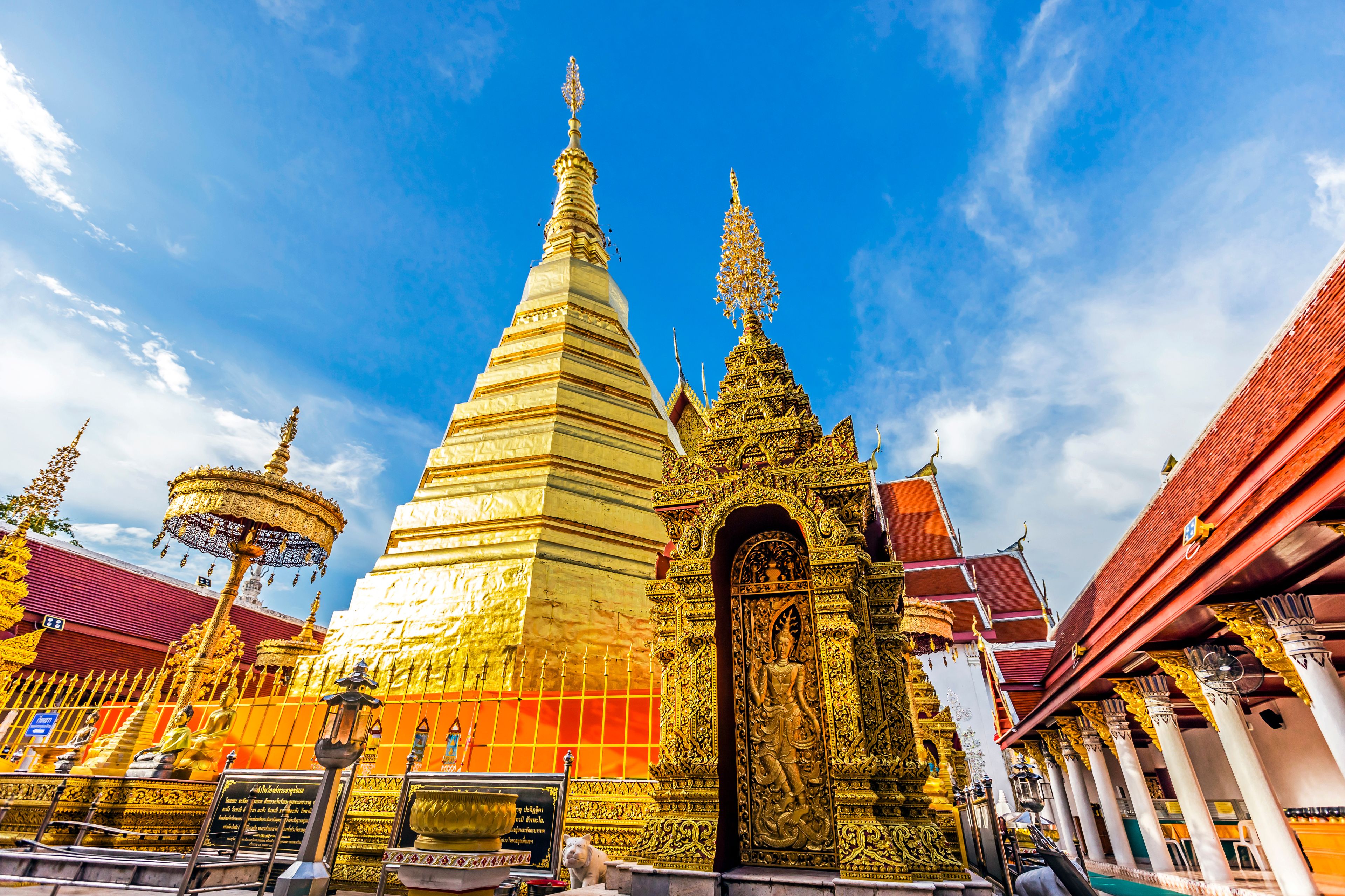 Wat Phra That Cho Hae, the Royal Temple, is a sacred ancient temple in Phrae, Thailand