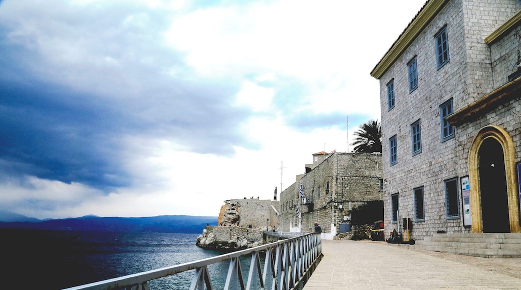 Hydra, near the port, just before a spring rain starts.