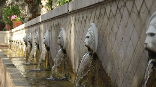 The famous 25 lion-head "Kefalovrissi" or fountain heads, the Venetian drinkwater supply for the town of Spili in the prefecture of Rethymno, Crete. The exact source of this very pure water is still unknown...