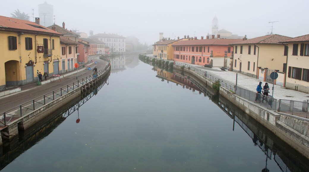 Foggy Cityscape. Gaggiano, Milano, Italy