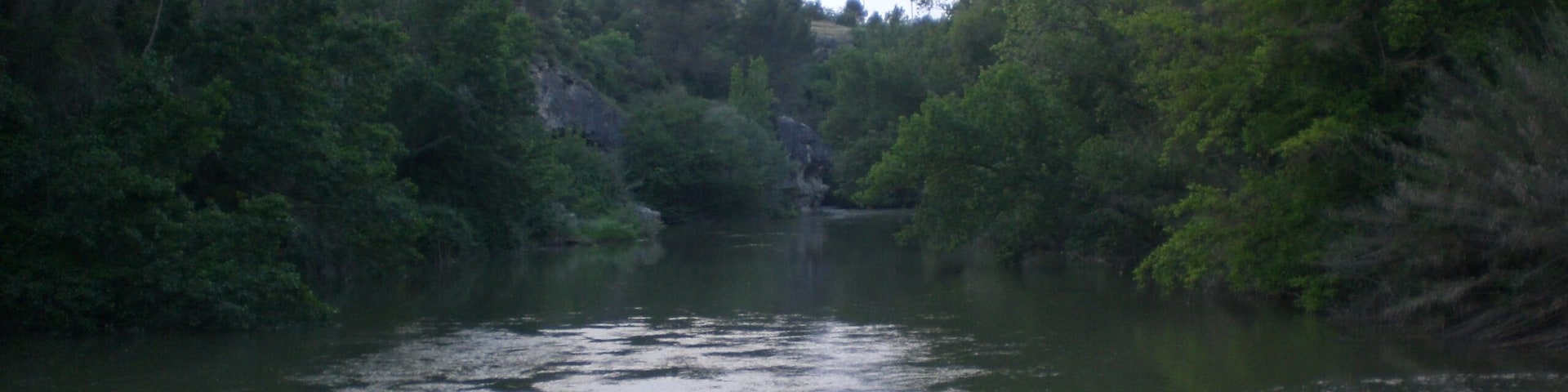 Riu Llobregat sota el Pont vell de Cabrianes (maig 2012)