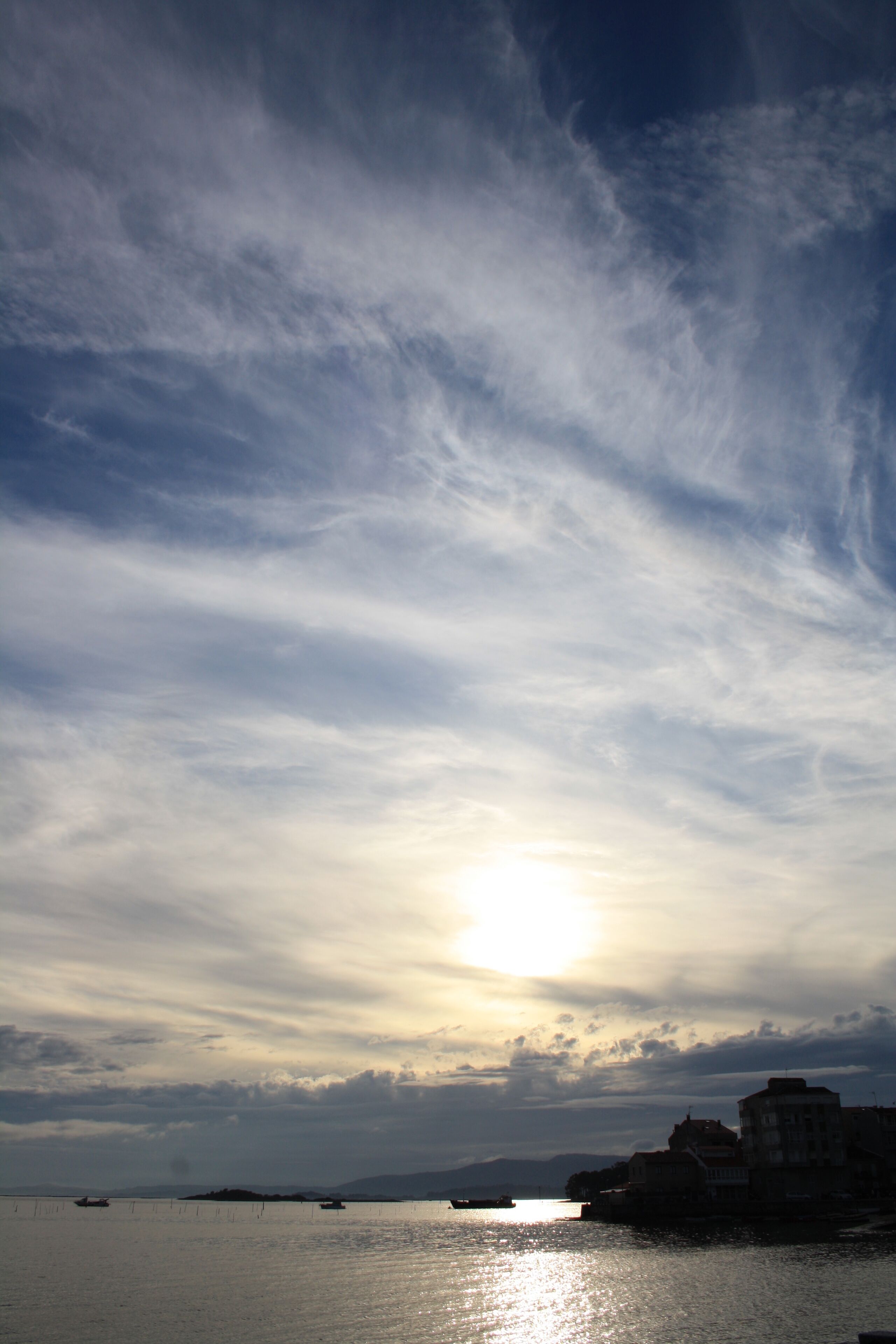 Ria de Arousa atardecer.