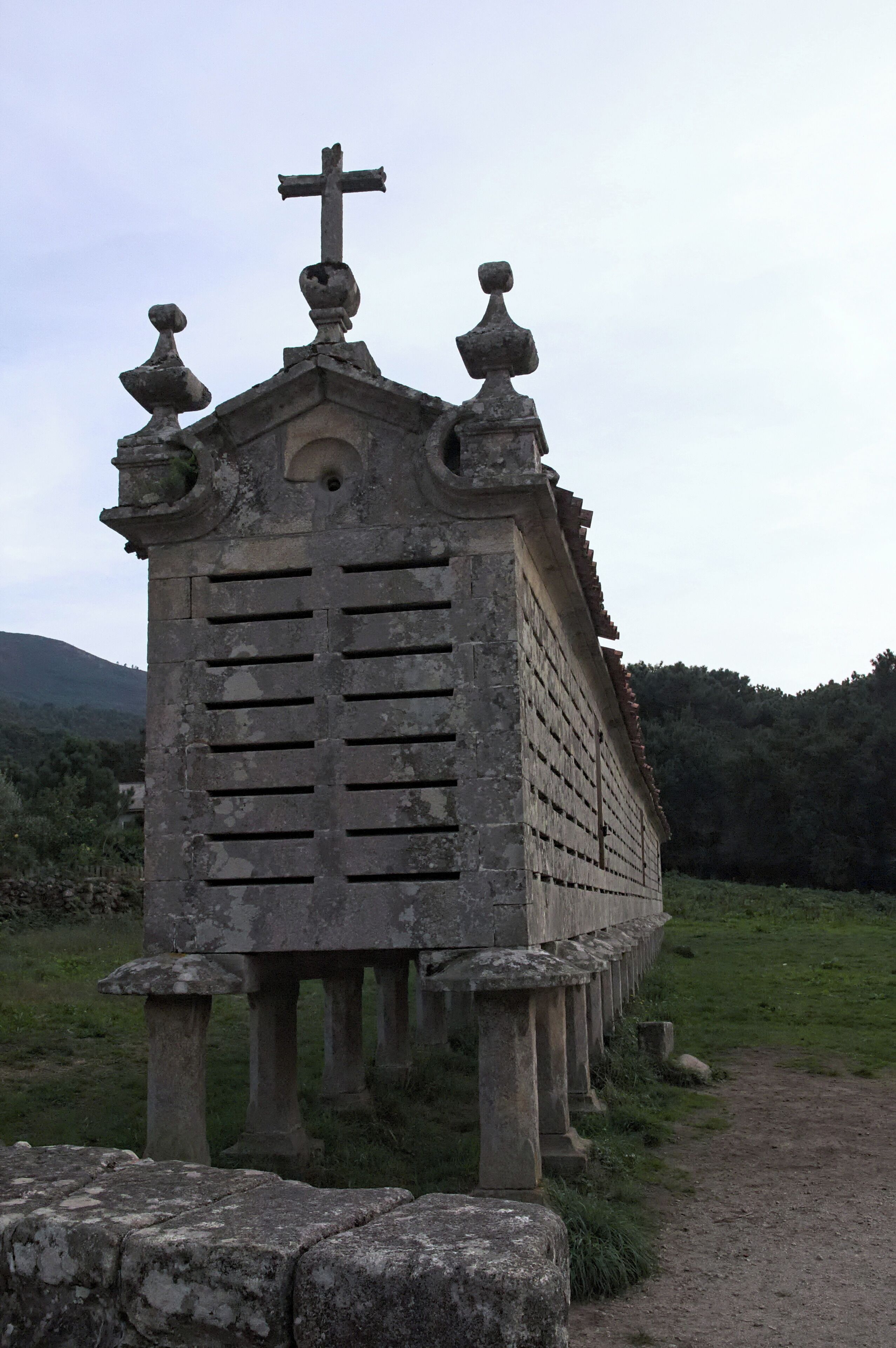 Hórreo of Carnota, in Galicia, Spain.