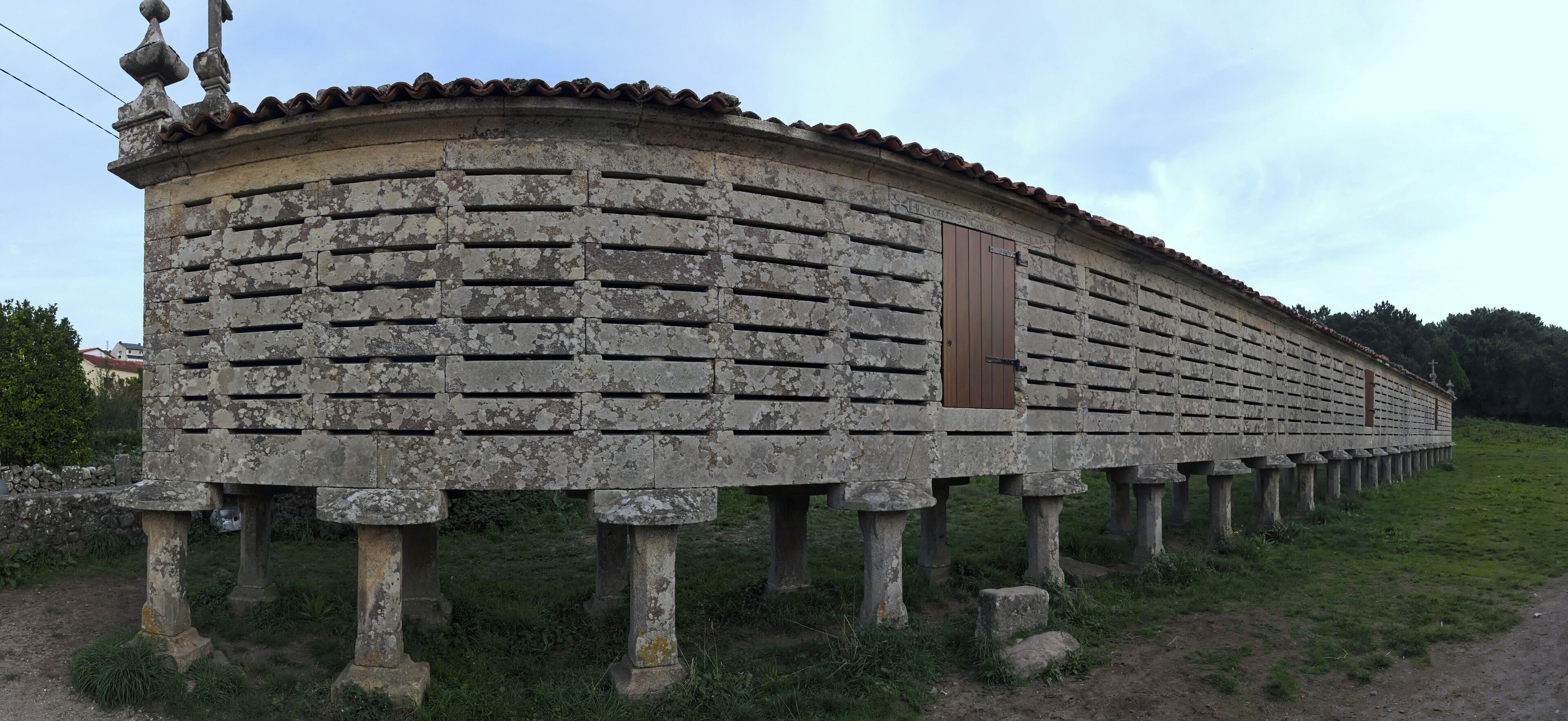 Hórreo of Carnota, in Galicia, Spain.