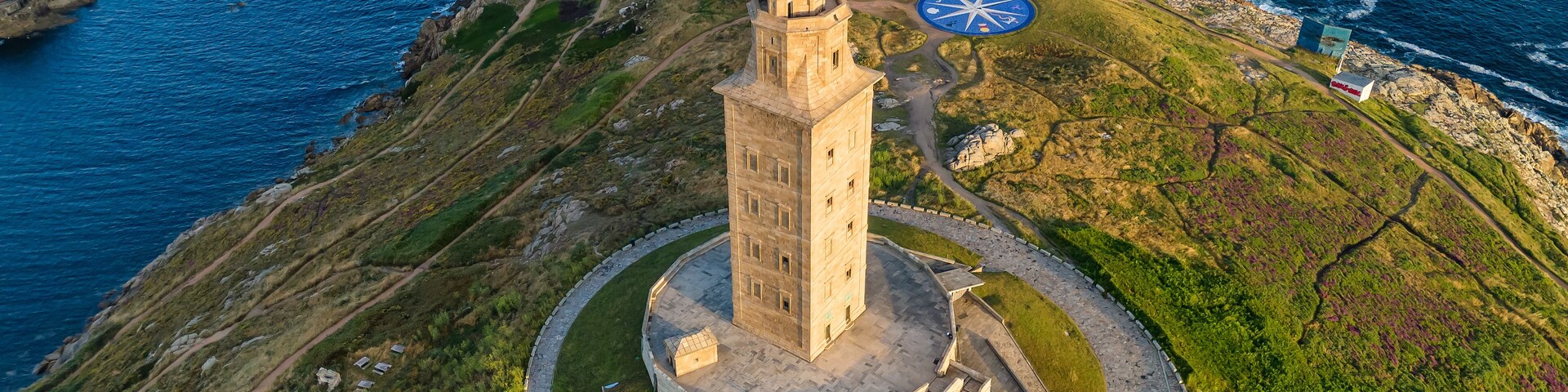 Tower of Hercules in A Coruna, Galicia, Spain.
