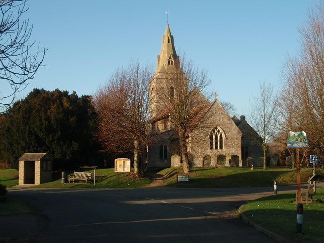 St Margret's parish church, Upton, Cambridgeshire (formerly Huntingdonshire), seen from east-southeast