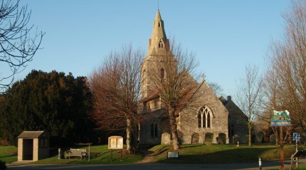 St Margret's parish church, Upton, Cambridgeshire (formerly Huntingdonshire), seen from east-southeast