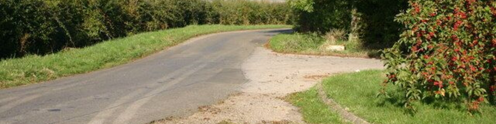 Road to Keyston Road from Covington heading to Keyston