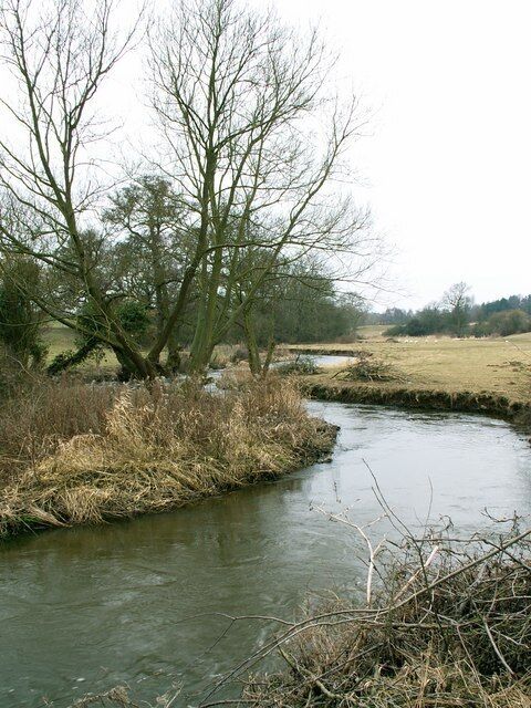 River Perry. The River Perry in a view south from the bridge at Fitz Mill.