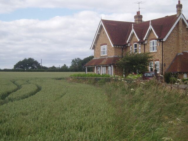 Rural houses. Close to the crops