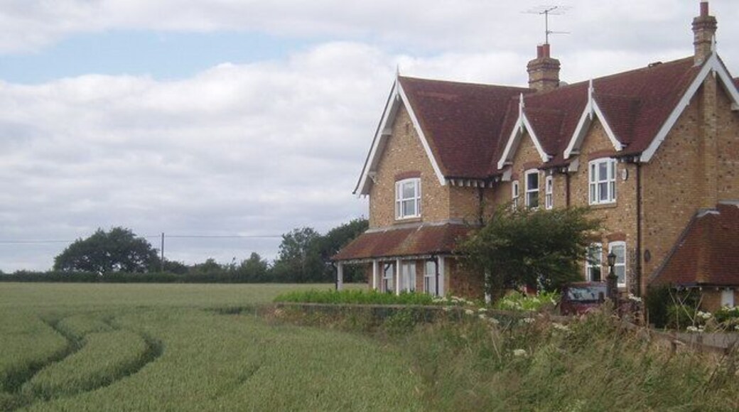 Rural houses. Close to the crops