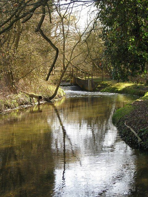 Weir on the River Snail The weir aerates the water.