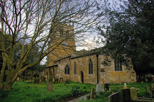 Church of St. Nicolas, Great Coates. Not possible to get a better picture as the church is surrounded by trees.