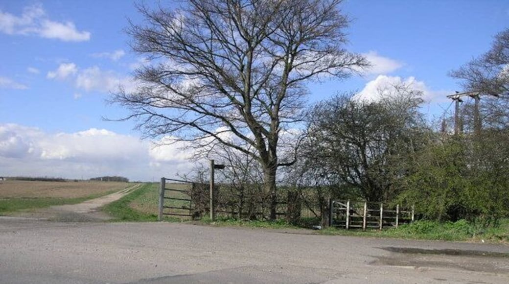Footpath to the Humber, situated near Great Coates, Lincolnshire, England. This footpath crosses the A180 on a bridge and passes by the petro-chemical works on its way to the River Humber.