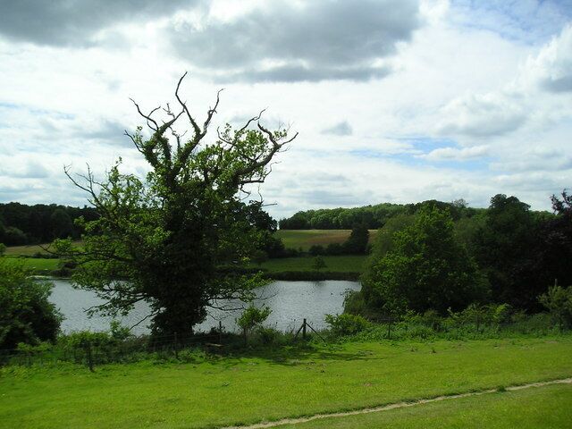 View across the lake, Grundisburgh Hall Park