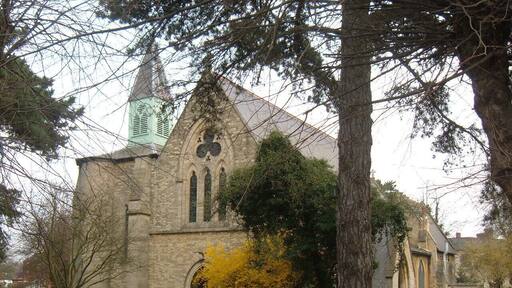 Parish church of St James, New Bradwell, Milton Keynes, Buckinghamshire, seen from the southwest