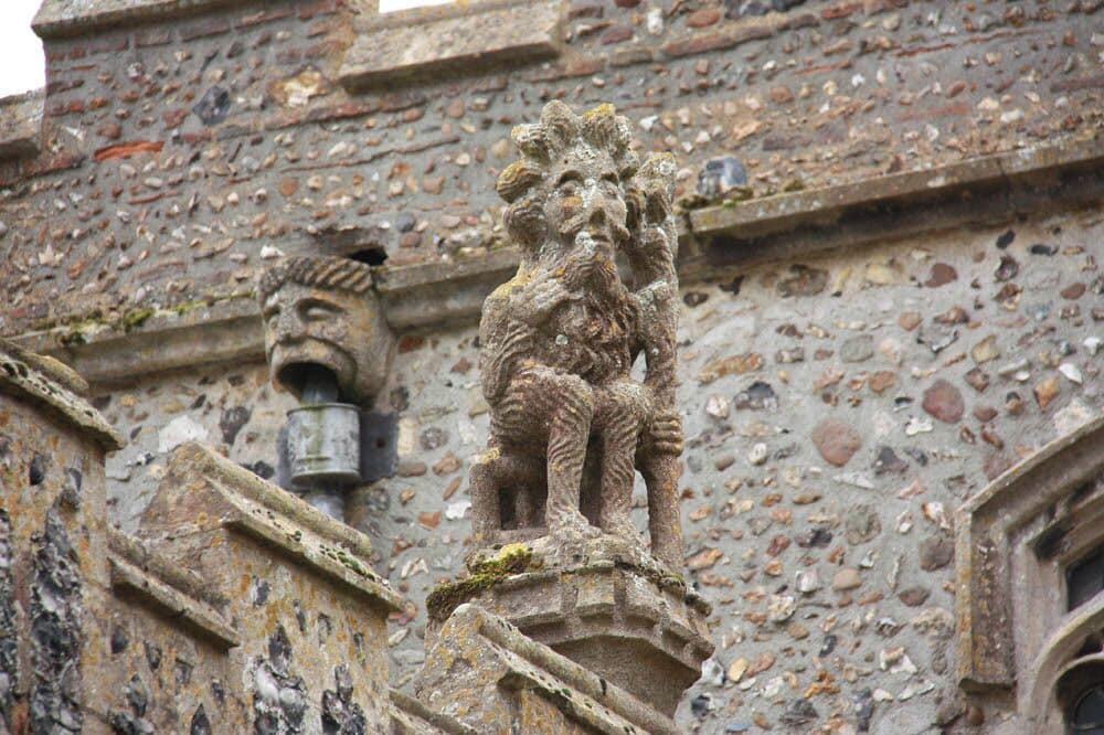 St Mary, Mendlesham - Porch detail