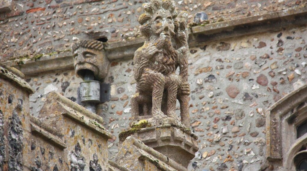 St Mary, Mendlesham - Porch detail