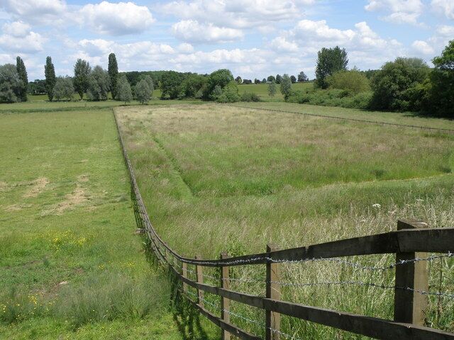 Ouse Valley, Stevington The Ouse flood meadows seen from the Ouse Valley Way long distance path