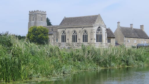 Passing Cotterstock on the Nene - July 2014