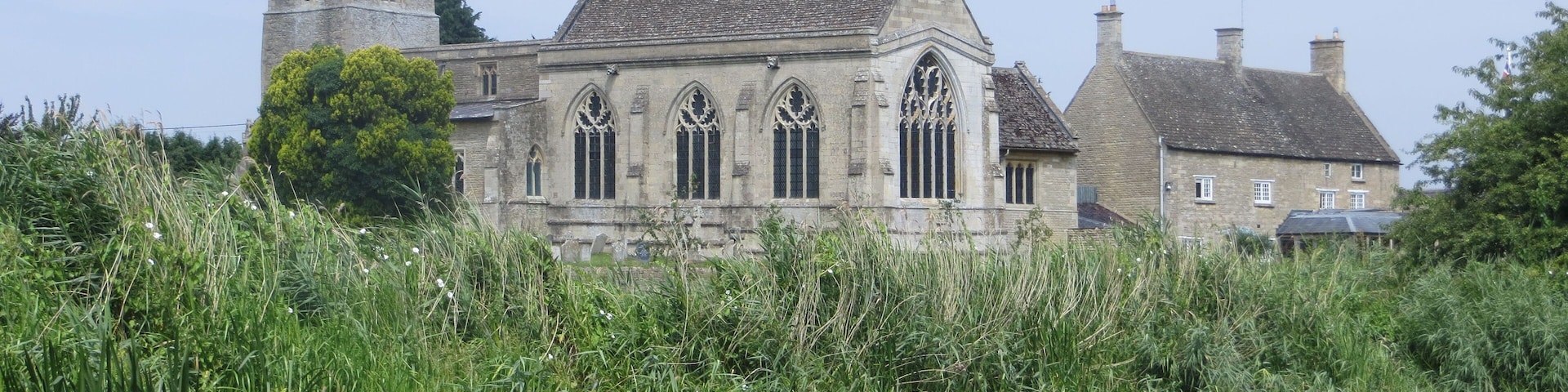 Passing Cotterstock on the Nene - July 2014