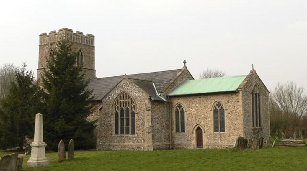 Parish church of SS Peter and Paul, Wendling, Norfolk, seen from the southeast