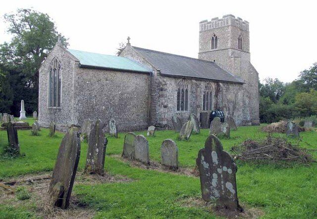 Parish church of SS Peter and Paul, Wendling, Norfolk, seen from the northeast