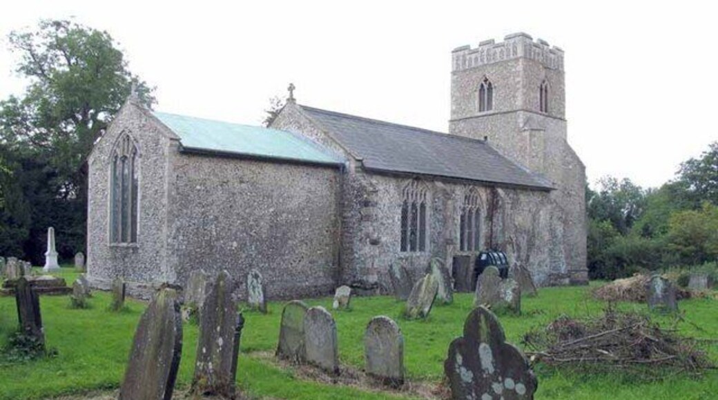 Parish church of SS Peter and Paul, Wendling, Norfolk, seen from the northeast