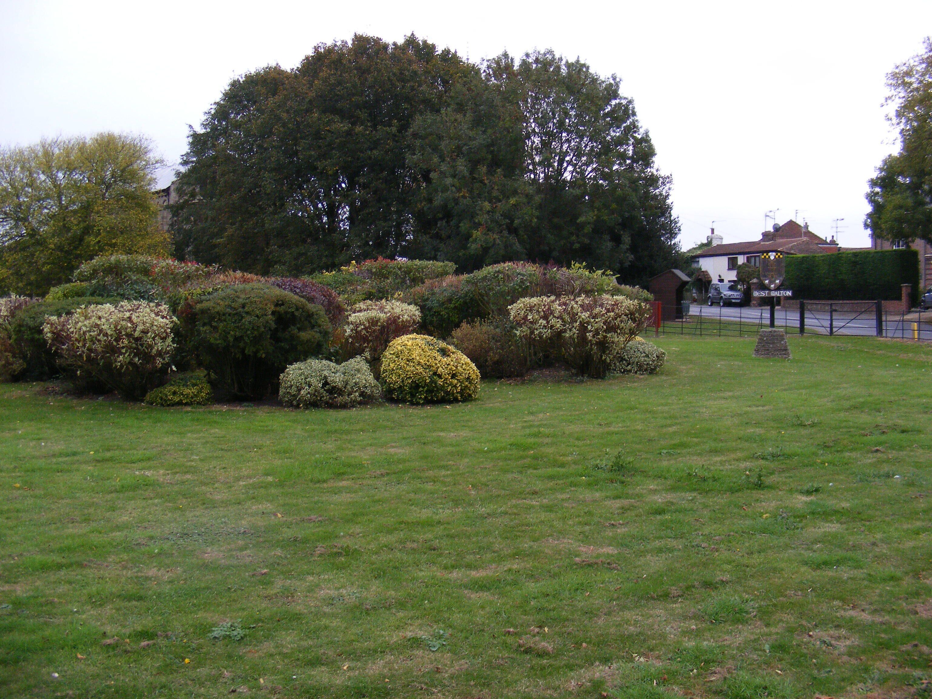 West Walton Village Sign & Church Gardens