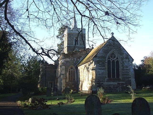 St Mary Magdalene's parish church, Westoning, Bedfordshire, seen from the northeast