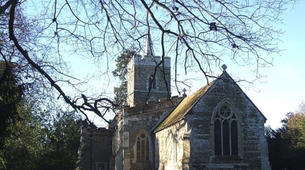 St Mary Magdalene's parish church, Westoning, Bedfordshire, seen from the northeast