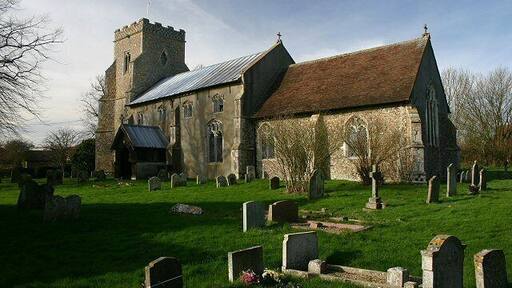 Church of St George in Wyverstone, Suffolk, England. A Grade I listed medieval church.