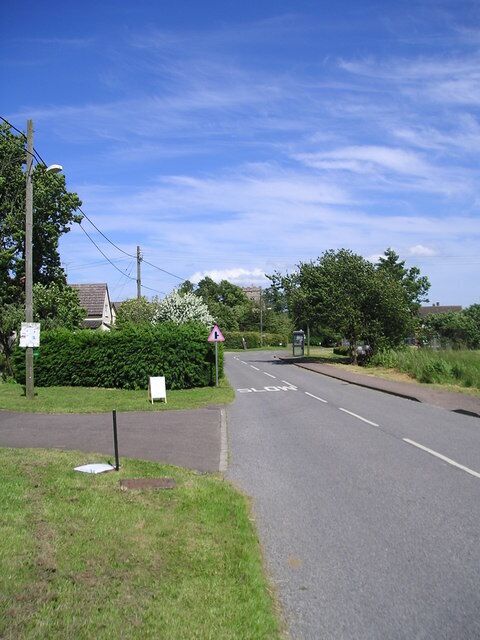 Rectory Road Wyverstone View along Rectory Road Wyverstone towards the church. Taken from outside the village hall.