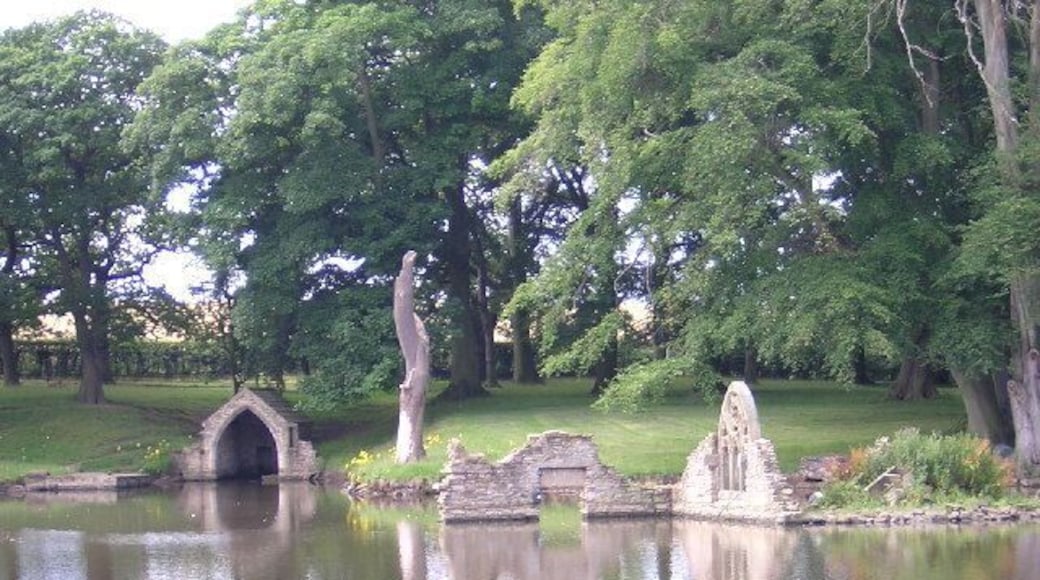 Whitworth Hall Lake. At Whitworth Hall Country Park.