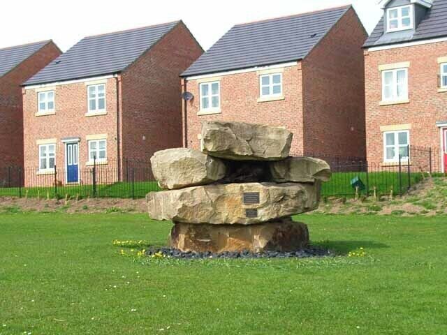 Fishburn Colliery Memorial See 156088 for details of what is inside the aperture.