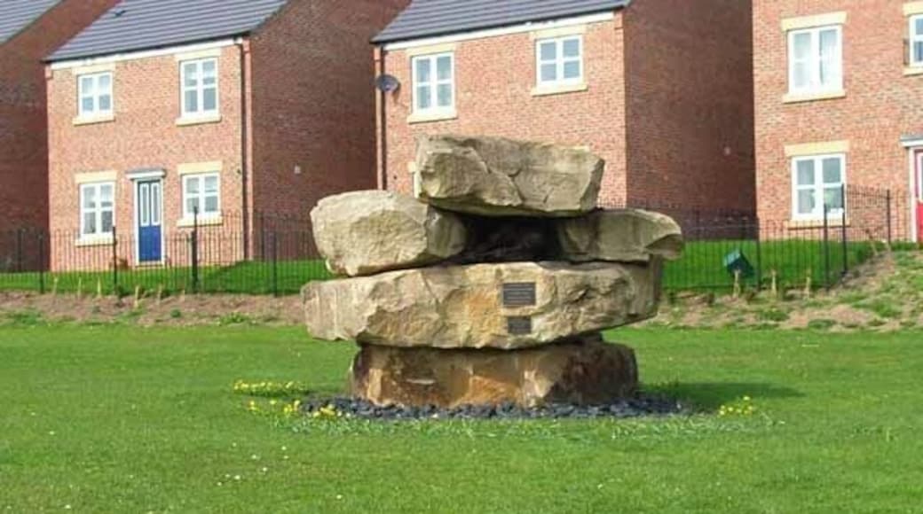 Fishburn Colliery Memorial See 156088 for details of what is inside the aperture.